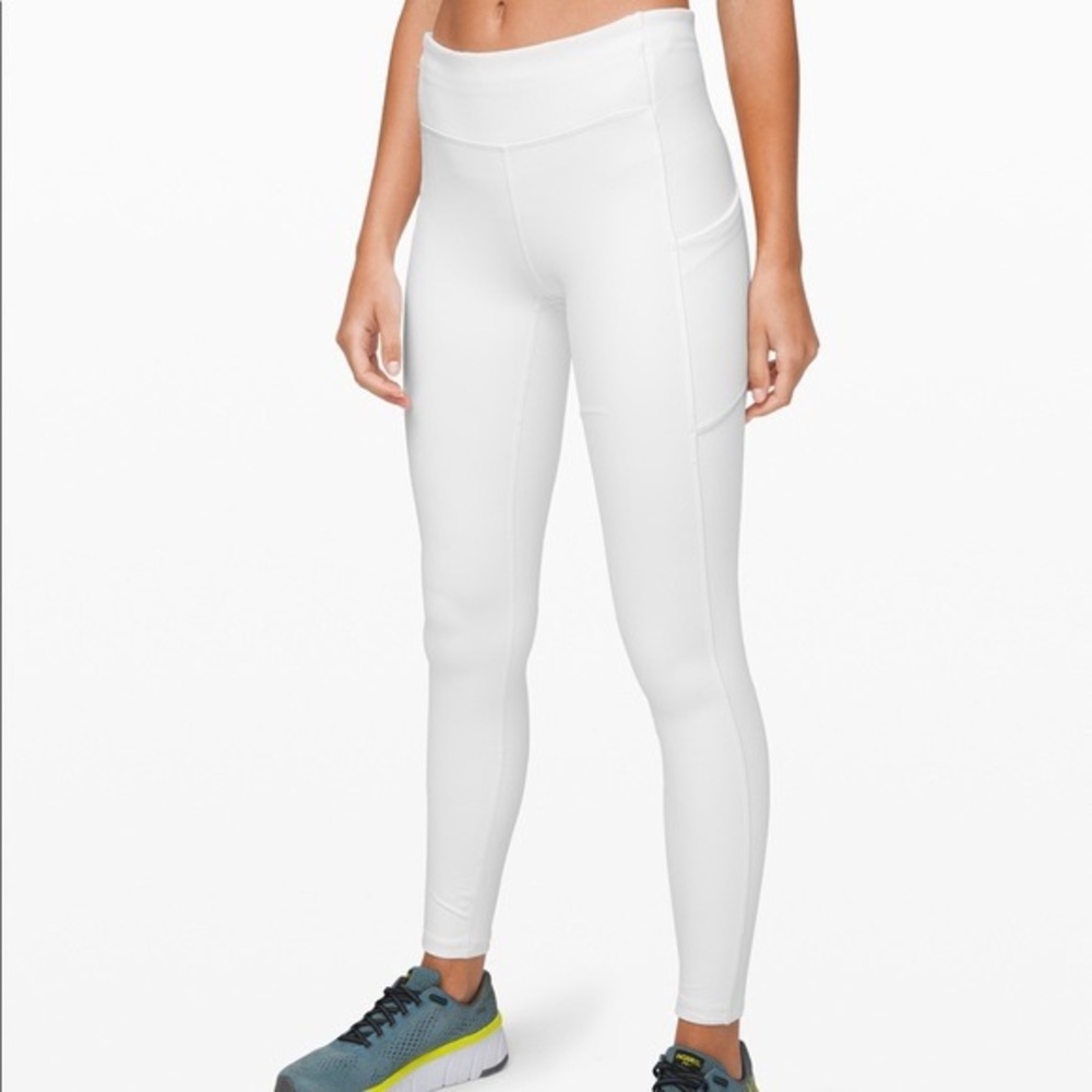 white lululemon leggings